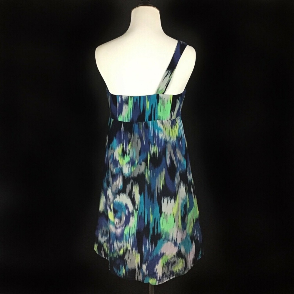 🦋LOFT One Shoulder Cotton Silk Blend Dress 6P - Picture 5 of 8